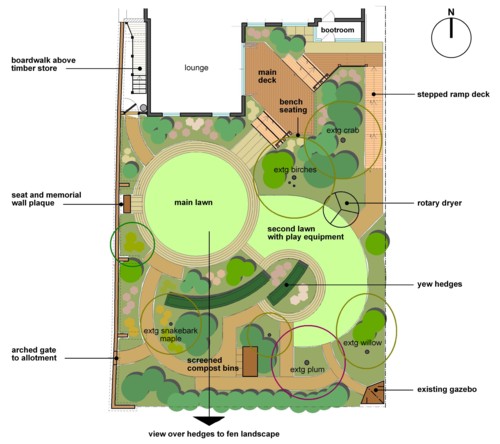 Fenland garden design by MC Wood