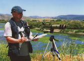 Painting beside the Kalloni river in Lesvos