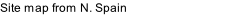 Site map from N. Spain